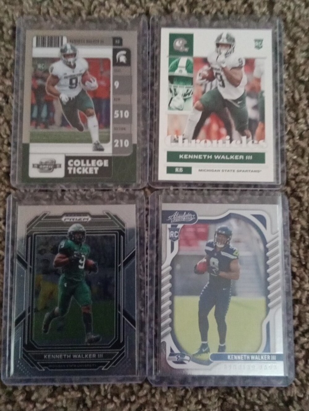 Kenneth Walker 3rd Football Trading Card Lot - Rcs Included. - Picture 9 of 11